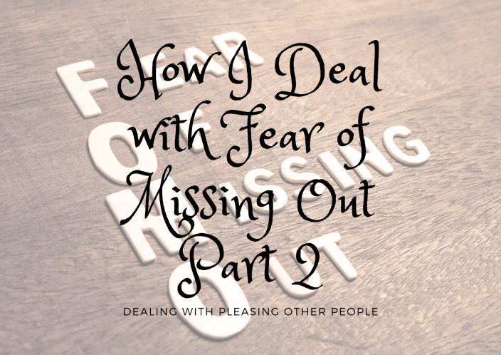 How I deal with FOMO #2